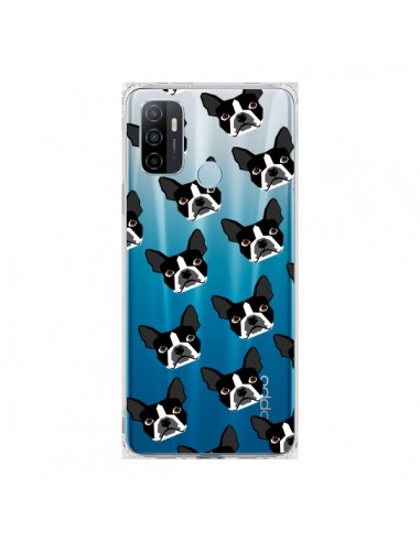 Coque Oppo A53 / A53s Chiens Boston Terrier Transparente - Pet Friendly