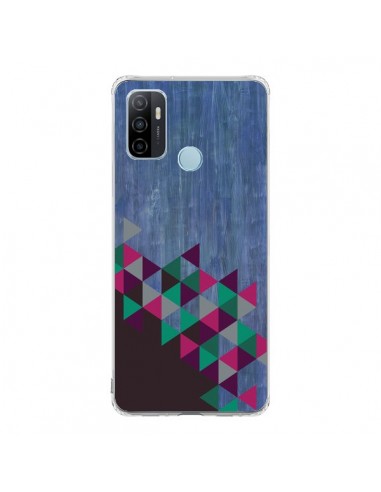 Coque Oppo A53 / A53s Wood Bois Azteque Triangles Archiwoo - Pura Vida