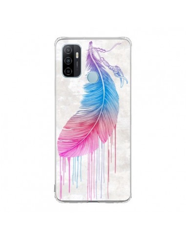 Coque Oppo A53 / A53s Plume arc-en-ciel - Rachel Caldwell