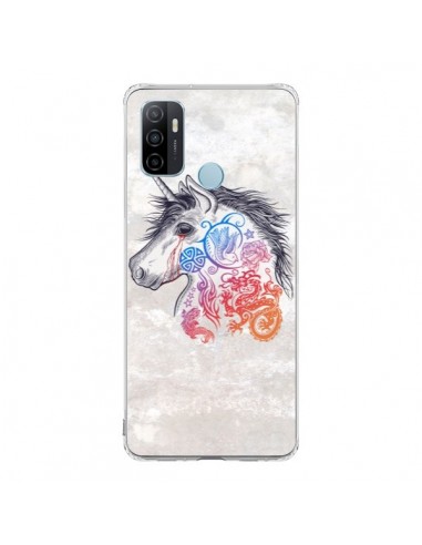 Coque Oppo A53 / A53s Licorne Muticolore - Rachel Caldwell