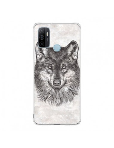 Coque Oppo A53 / A53s Loup Gris - Rachel Caldwell