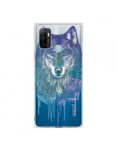 Coque Oppo A53 / A53s Loup Wolf Animal Transparente - Rachel Caldwell