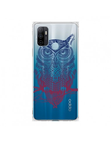 Coque Oppo A53 / A53s Hibou Chouette Owl Transparente - Rachel Caldwell