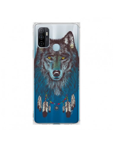 Coque Oppo A53 / A53s Loup Wolf Attrape Reves Transparente - Rachel Caldwell