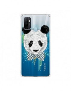 Coque Oppo A53 / A53s Panda Noeud Papillon Transparente -...