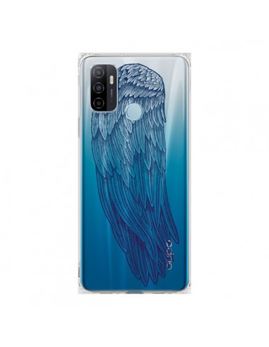 Coque Oppo A53 / A53s Ailes d'Ange Angel Wings Transparente - Rachel Caldwell