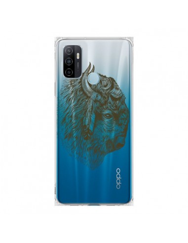 Coque Oppo A53 / A53s Buffalo Bison Transparente - Rachel Caldwell