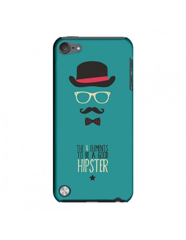 Coque Chapeau, Lunettes, Moustache, Noeud Papillon To Be a Good Hipster pour iPod Touch 5 - Eleaxart