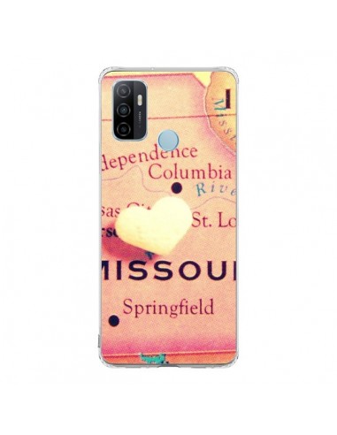 Coque Oppo A53 / A53s Carte Map Missouri Coeoeur - R Delean