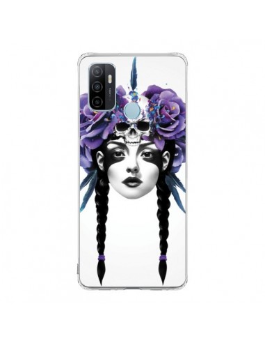 Coque Oppo A53 / A53s Fille Fleurs Warrior - Ruben Ireland