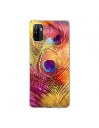 Coque Oppo A53 / A53s Plume de Paon Multicolore - Sylvia Cook