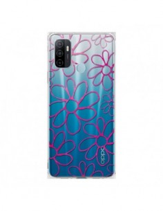 Coque Oppo A53 / A53s Flower Garden Pink Fleur...