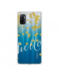Coque Oppo A53 / A53s Hello, Bonjour Transparente -...
