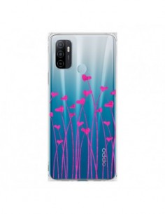 Coque Oppo A53 / A53s Love in Pink Amour Rose Fleur...