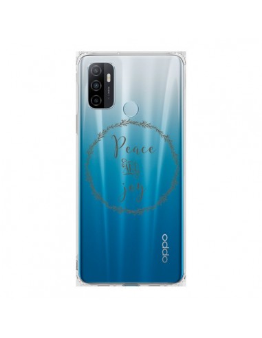 Coque Oppo A53 / A53s Peace and Joy, Paix et Joie Transparente - Sylvia Cook