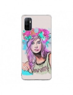 Coque Oppo A53 / A53s Femme Mannequin Barbara Palvin -...