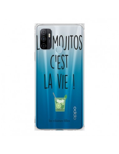 Coque Oppo A53 / A53s Les Mojitos, c'est la vie Transparente - Les Vilaines Filles