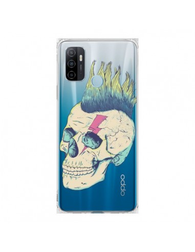 Coque Oppo A53 / A53s Tête de Mort Crane Punk Transparente - Victor Vercesi