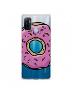 Coque Oppo A53 / A53s Donuts Rose Transparente - Yohan B.