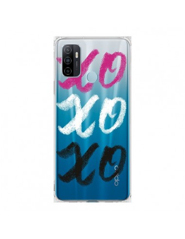 Coque Oppo A53 / A53s XoXo Rose Blanc Noir Transparente - Yohan B.