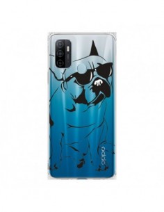 Coque Oppo A53 / A53s Chien Bulldog Dog Transparente -...