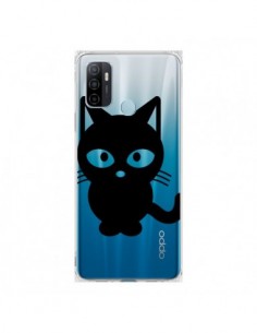 Coque Oppo A53 / A53s Chat Noir Cat Transparente - Yohan B.