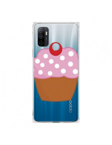 Coque Oppo A53 / A53s Cupcake Cerise Transparente - Yohan B.