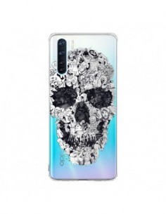 Coque Oppo Reno3 / A91 Doodle Skull Dessin Tête de Mort...