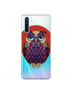 Coque Oppo Reno3 / A91 Chouette Hibou Owl Transparente -...