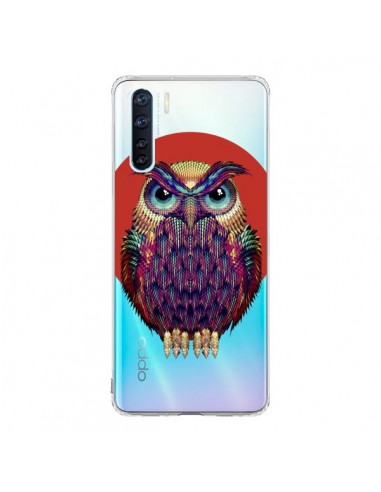 Coque Oppo Reno3 / A91 Chouette Hibou Owl Transparente - Ali Gulec