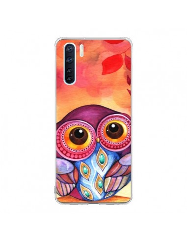 Coque Oppo Reno3 / A91 Chouette Feuilles Automne - Annya Kai