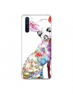 Coque Oppo Reno3 / A91 Chien Chihuahua Graffiti -...