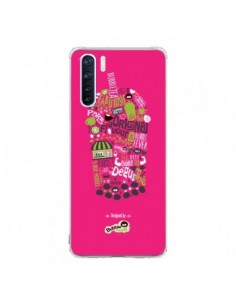 Coque Oppo Reno3 / A91 Bubble Fever Original Flavour Rose...