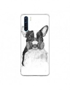Coque Oppo Reno3 / A91 Tagueur Bulldog Dog Chien Big City...