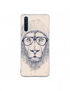 Coque Oppo Reno3 / A91 Cool Lion Lunettes - Balazs Solti
