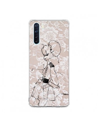 Coque Oppo Reno3 / A91 Croquis Dentelle Femme Fashion Mode - Cécile