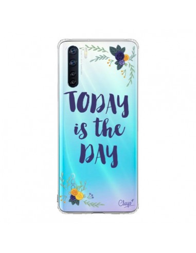 Coque Oppo Reno3 / A91 Today is the day Fleurs Transparente - Chapo