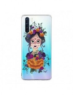 Coque Oppo Reno3 / A91 Femme Closed Eyes Santa Muerte...