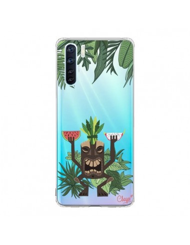 Coque Oppo Reno3 / A91 Tiki Thailande Jungle Bois Transparente - Chapo