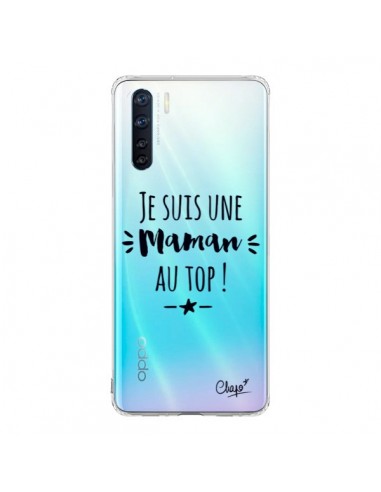 Coque Oppo Reno3 / A91 Je suis une Maman au Top Transparente - Chapo