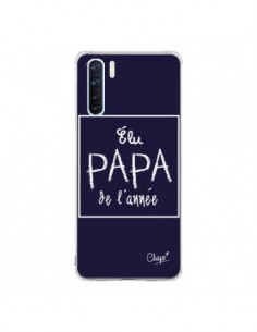 Coque Oppo Reno3 / A91 Elu Papa de l'Année Bleu Marine -...