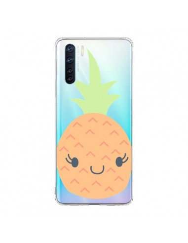 Coque Oppo Reno3 / A91 Ananas Pineapple Fruit Transparente - Claudia Ramos