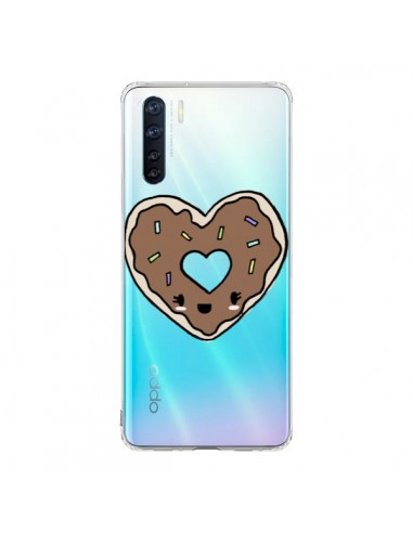 Coque Oppo Reno3 / A91 Donuts Heart Coeur Chocolat Transparente - Claudia Ramos