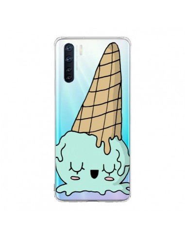 Coque Oppo Reno3 / A91 Ice Cream Glace Summer Ete Renverse Transparente - Claudia Ramos