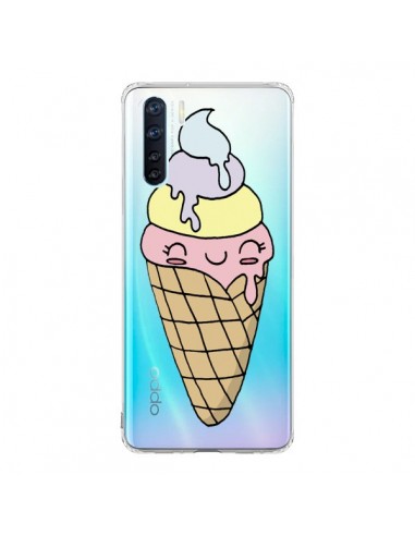 Coque Oppo Reno3 / A91 Ice Cream Glace Summer Ete Parfum Transparente - Claudia Ramos