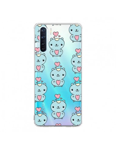 Coque Oppo Reno3 / A91 Hamster Love Amour Transparente - Claudia Ramos