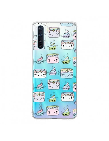 Coque Oppo Reno3 / A91 Licorne Unicorn Cute Swag Transparente - Claudia Ramos