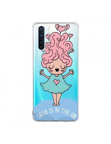 Coque Oppo Reno3 / A91 Love Is In The Air Fillette Transparente - Claudia Ramos