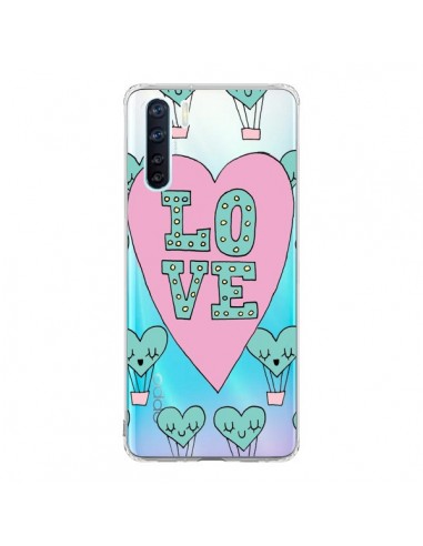 Coque Oppo Reno3 / A91 Love Nuage Montgolfier Transparente - Claudia Ramos