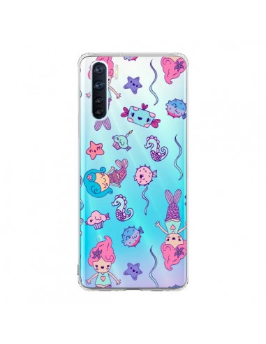 Coque Oppo Reno3 / A91 Mermaid Petite Sirene Ocean Transparente - Claudia Ramos